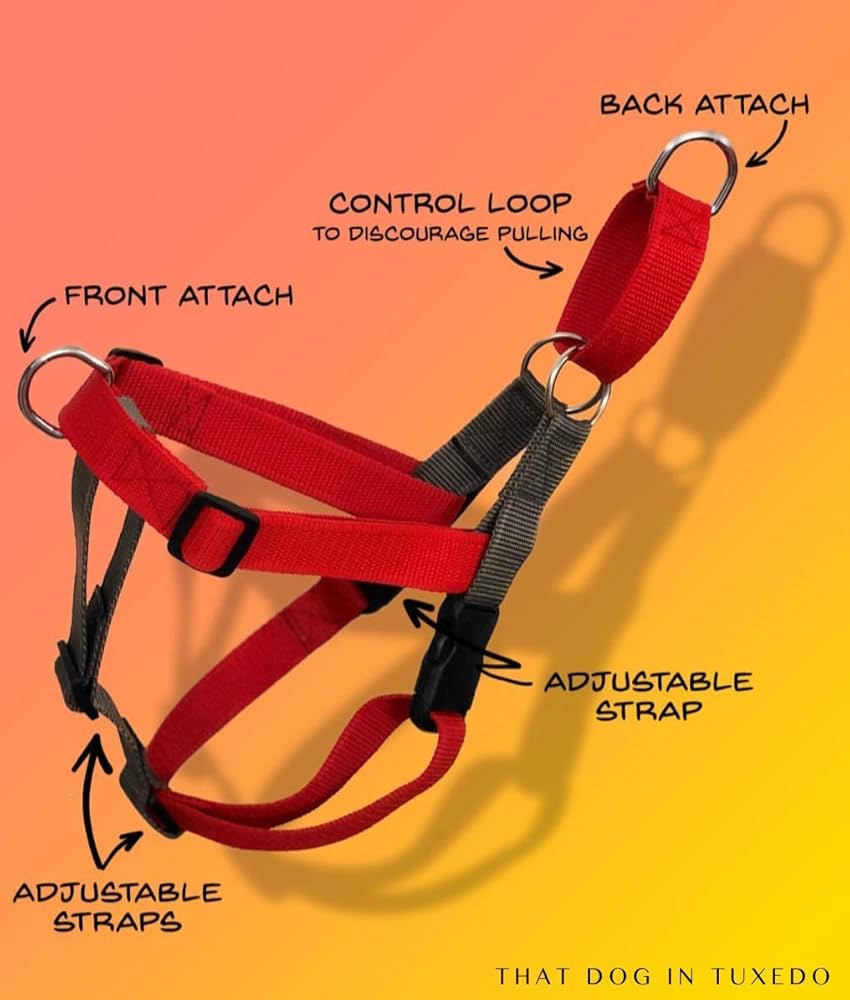 WW TOYBREED TUXIDO HARNESS WITH LEASH CHECKS (S)