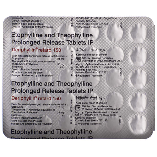 DERIPHYLLIN RETARD 150MG TABLET - 3926