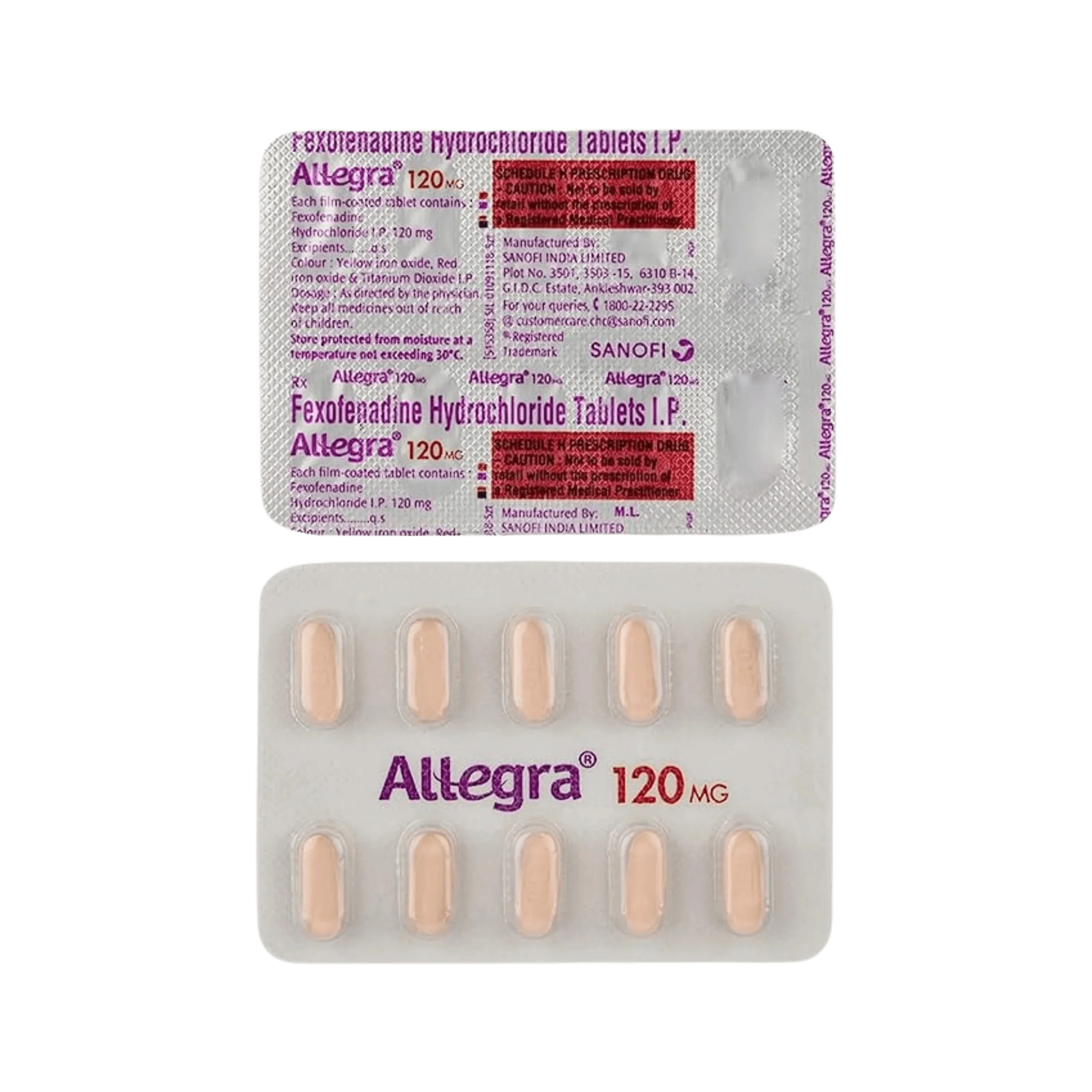 ALLEGRA 120MG TABLET