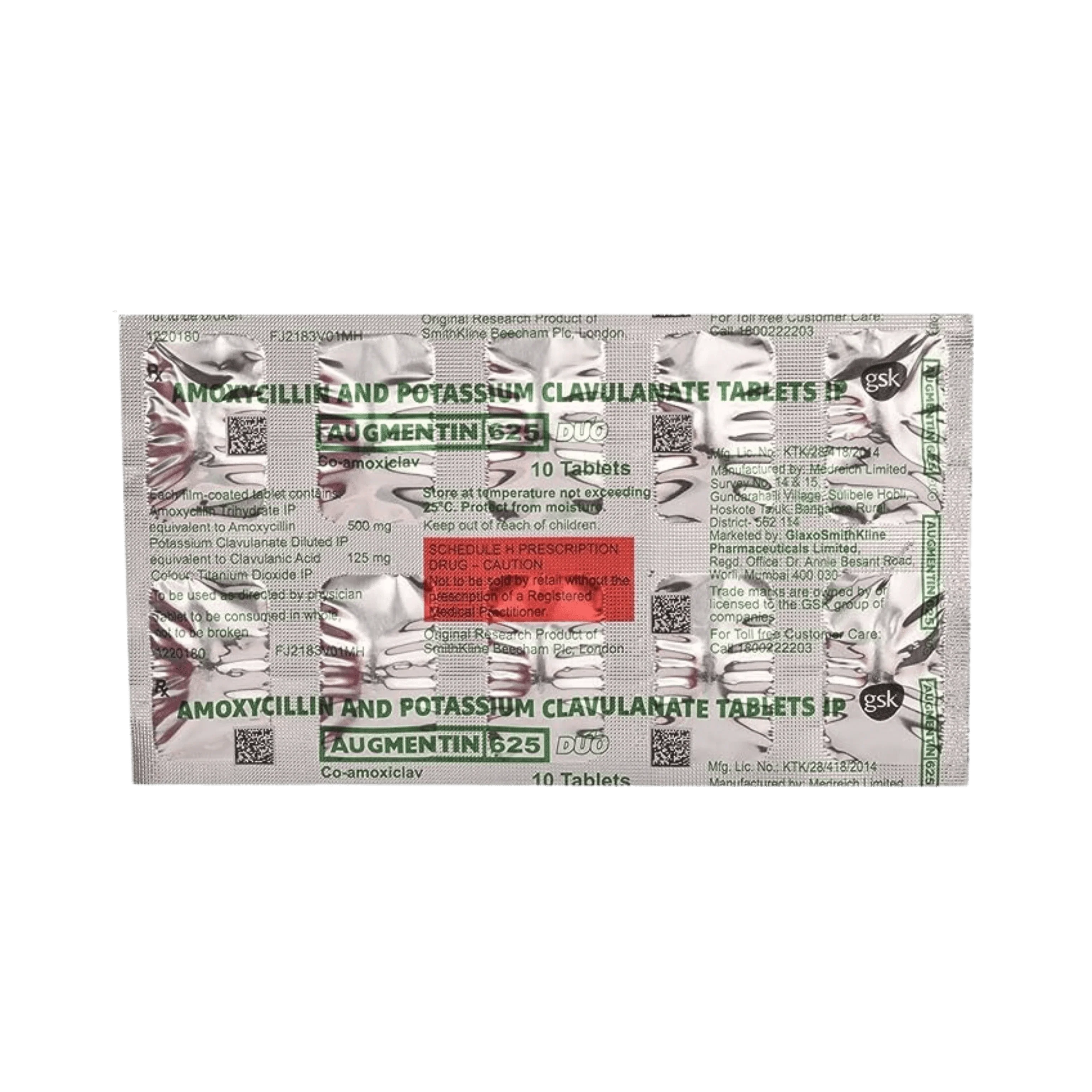 AUGMENTIN 625 DUO TABLET