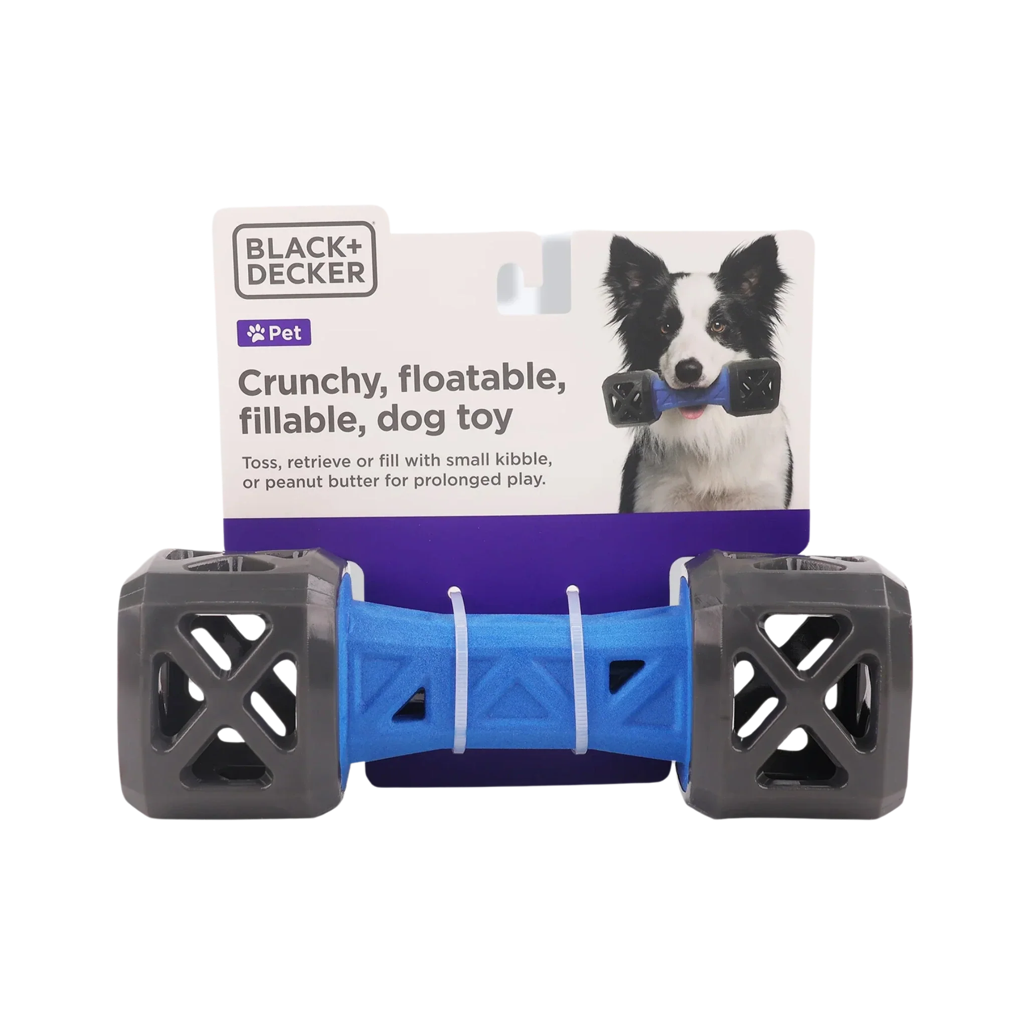 B+D DUMBBELL LEAK FLOATABLE TPR CRUNCH TOY