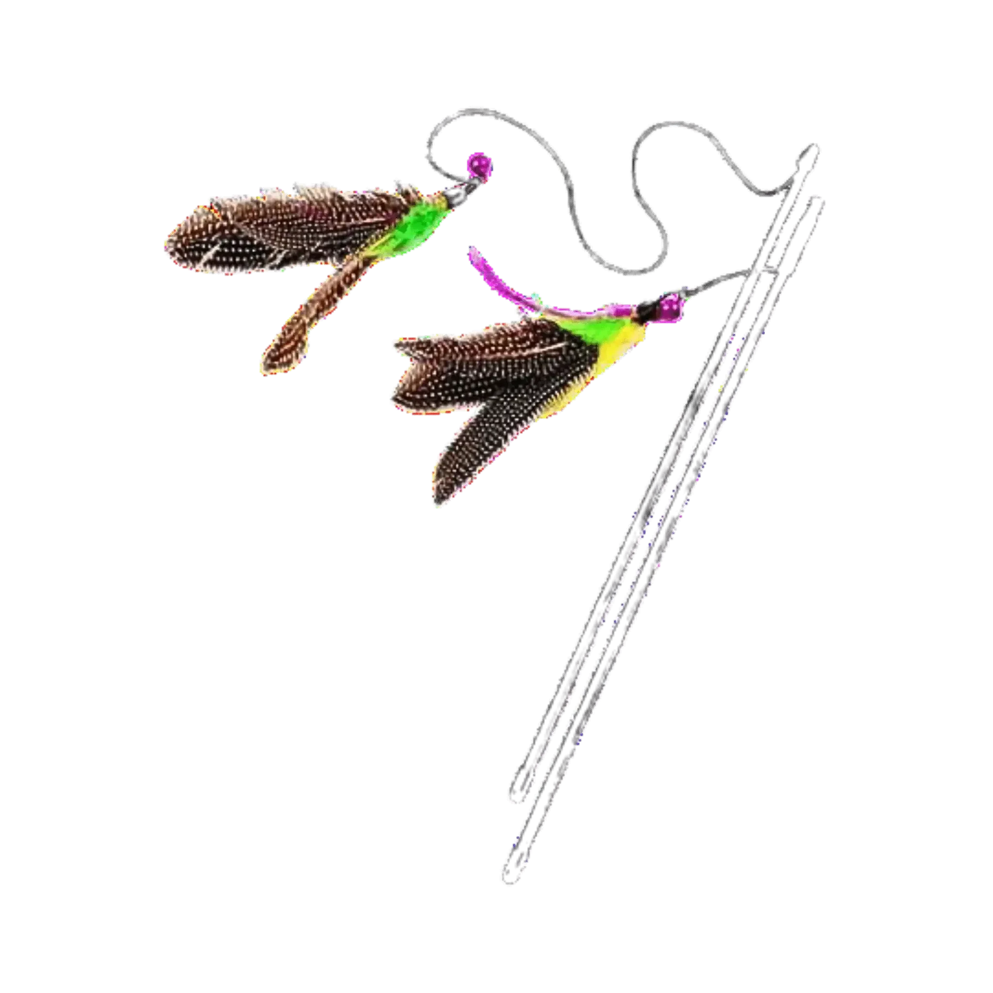 CANINE CREW FUR FEATHER TOY