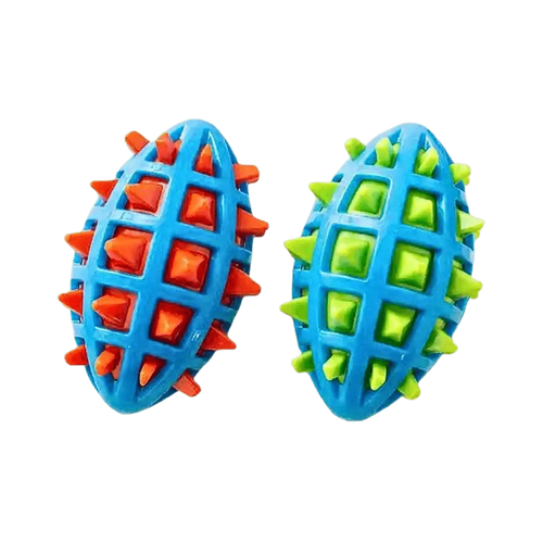 CANINE CREW TPR SPIKE RUGBY TOY