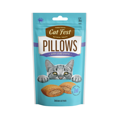 CATFEST PILLOWS WITH CRAB CREAM