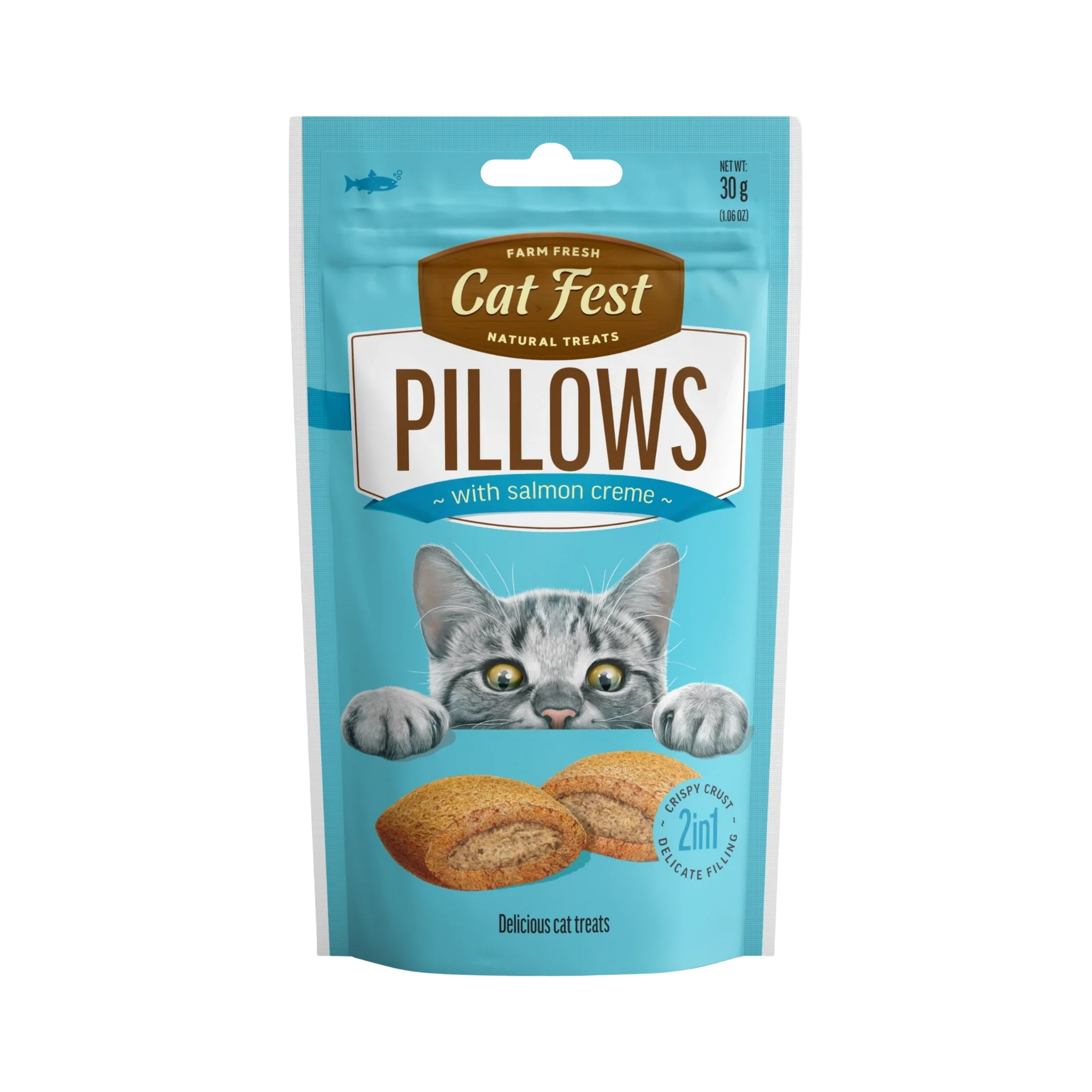CATFEST PILLOWS WITH SALMON CREAM