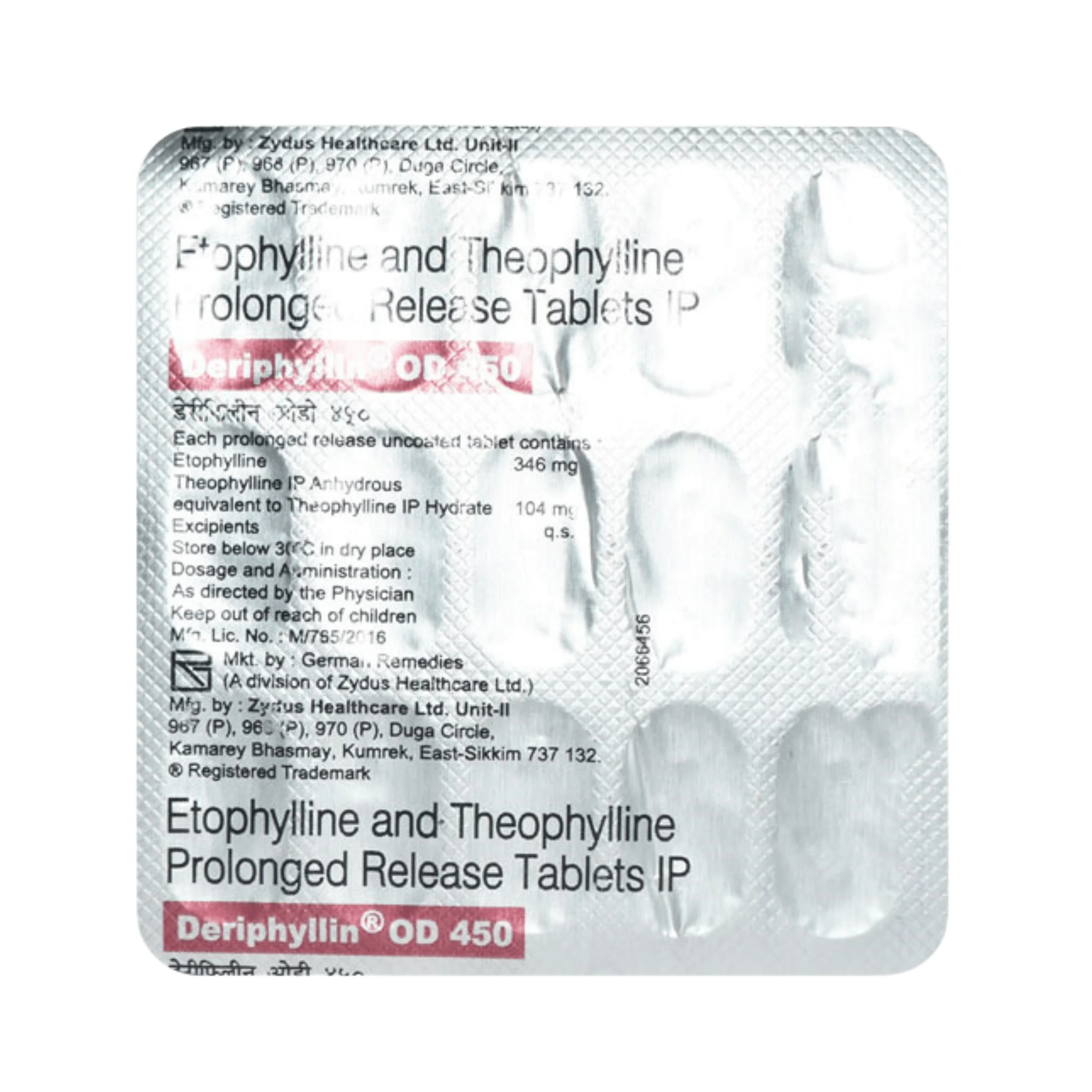 DERIPHYLLIN OD 450MG CAPSULE