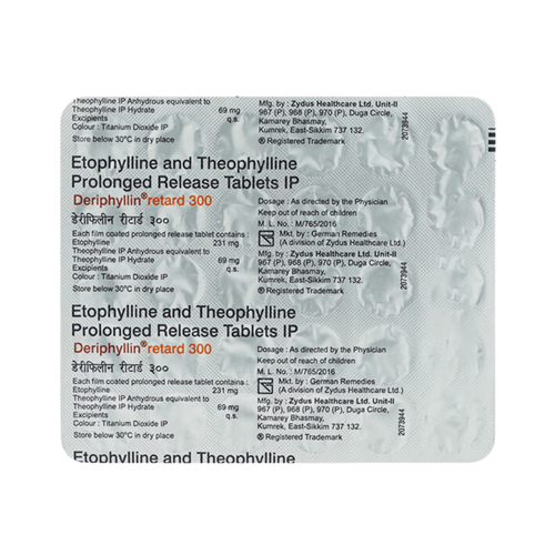 DERIPHYLLIN RETARD 300MG TABLET