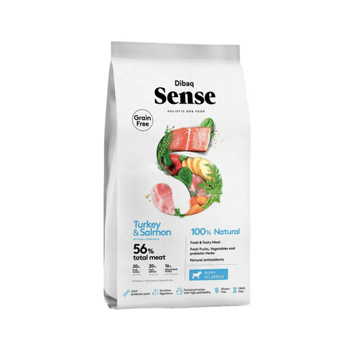 DIBAQ SENSE SALMON  TURKEY PUPPY DRY FOOD