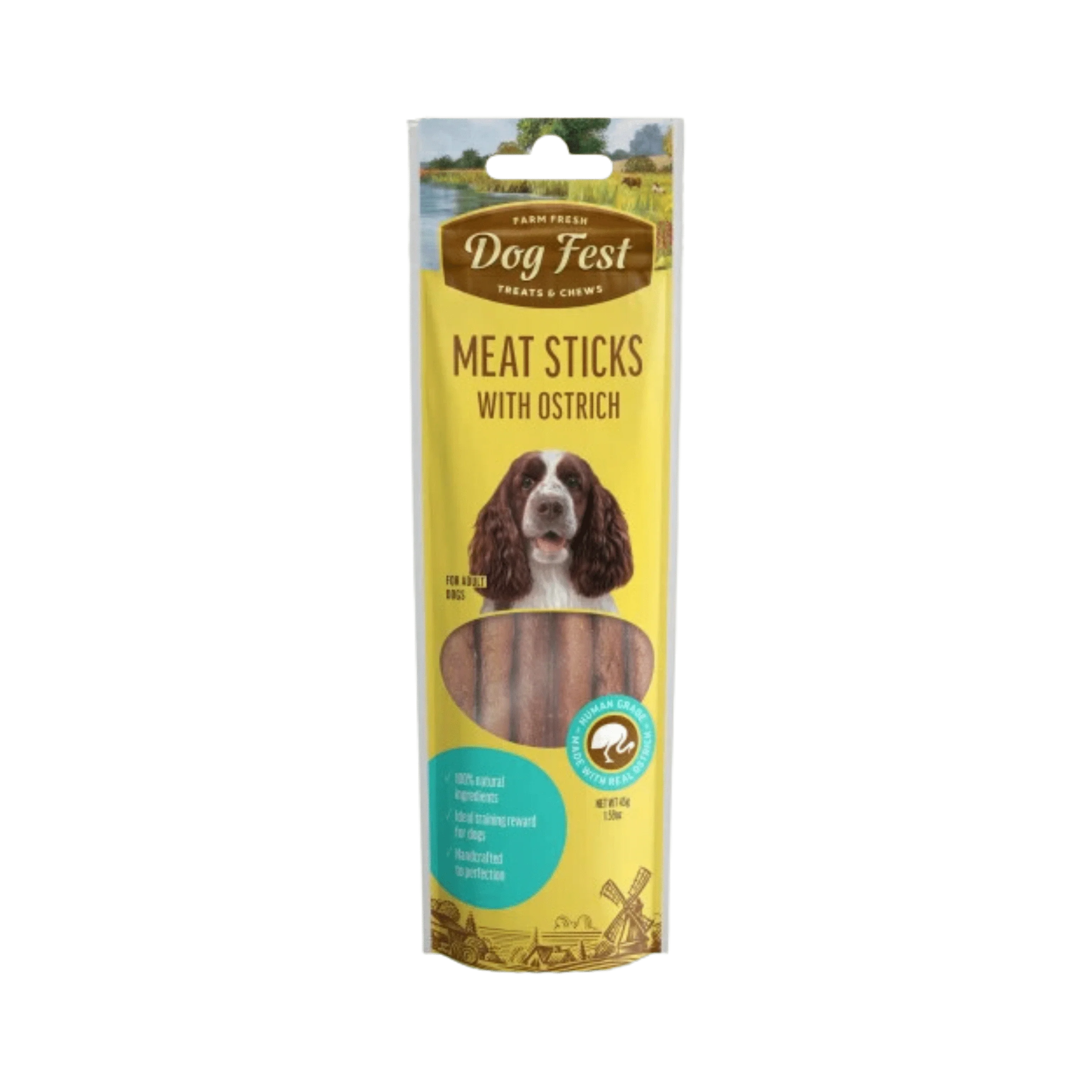 DOGFEST MEAT STICKS WITH OSTRICH