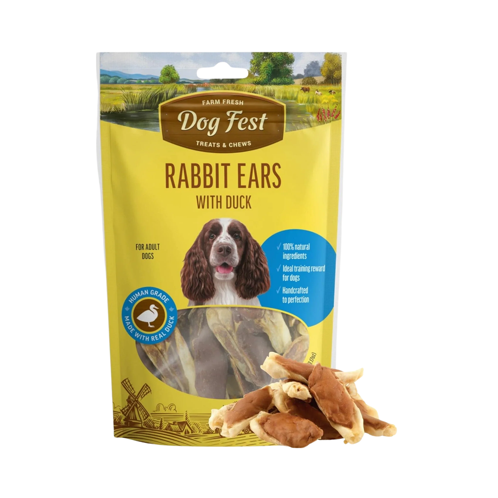 DOGFEST RABBIT EARS WITH DUCK TREATS