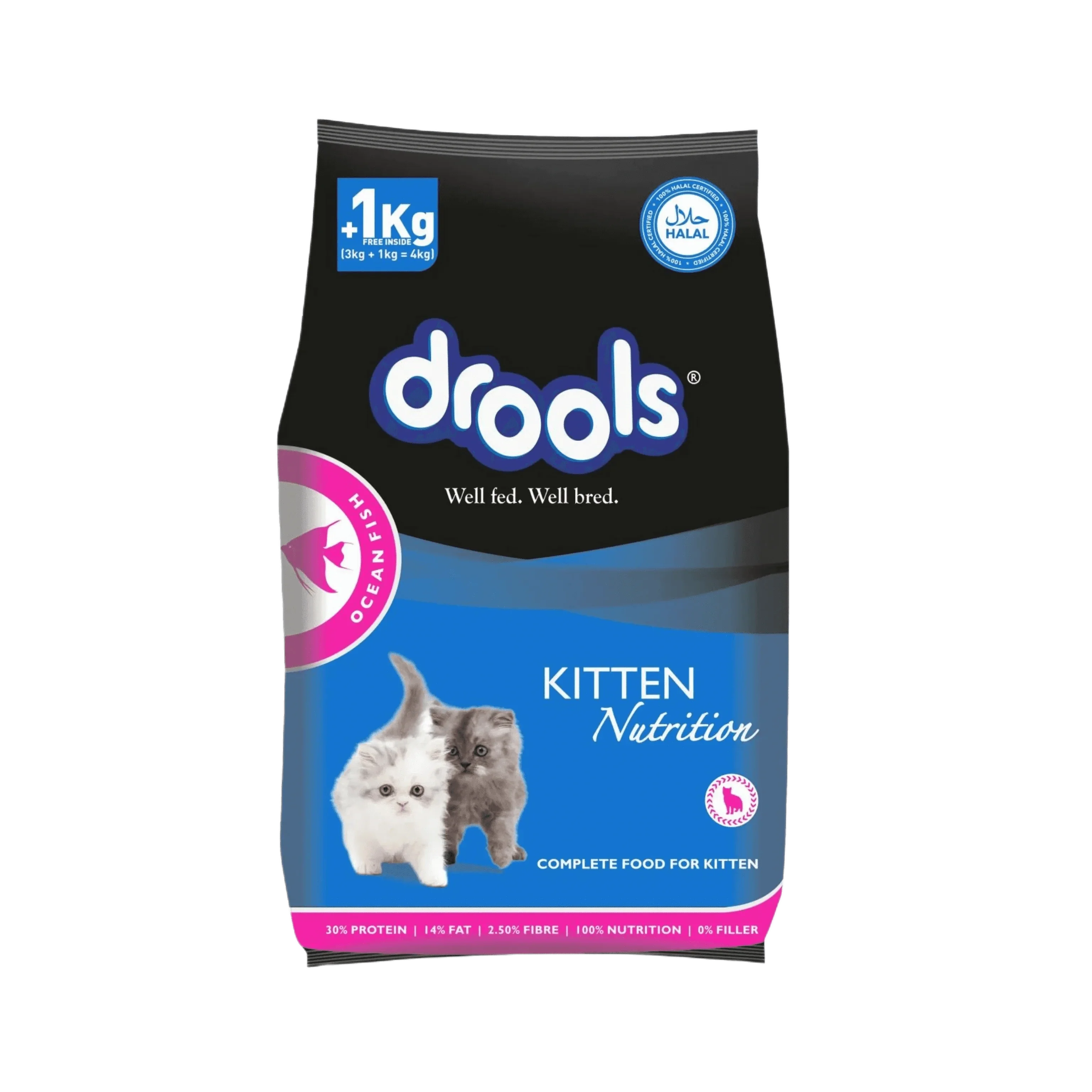 DROOLS CAT KITTEN OCEAN FISH DRY FOOD (S)
