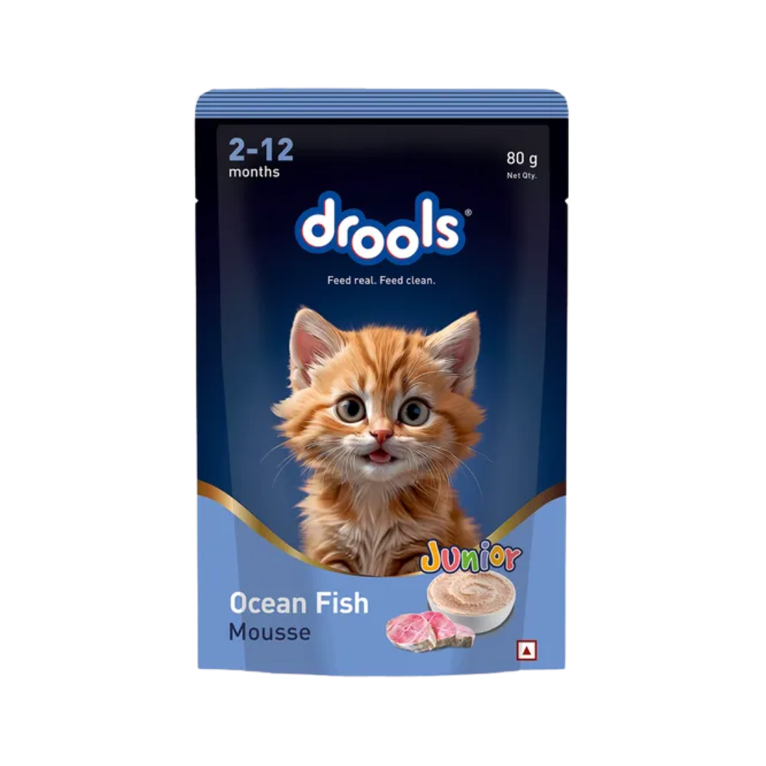DROOLS OCEAN FISH MOUSSE KITTEN WET FOOD [80g]