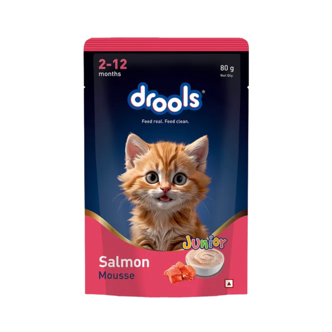 DROOLS SALMON MOUSSE KITTEN WET FOOD [80g]