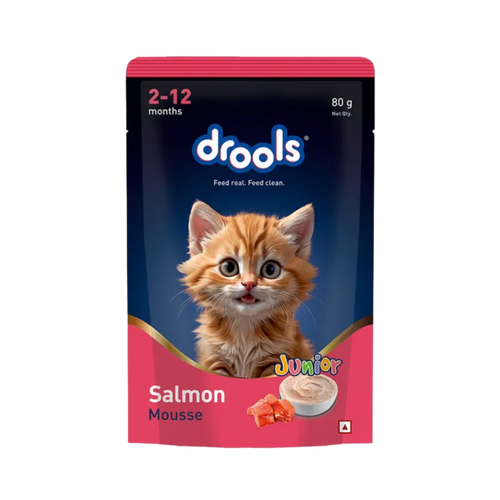 DROOLS SALMON MOUSSE KITTEN WET FOOD [80g]