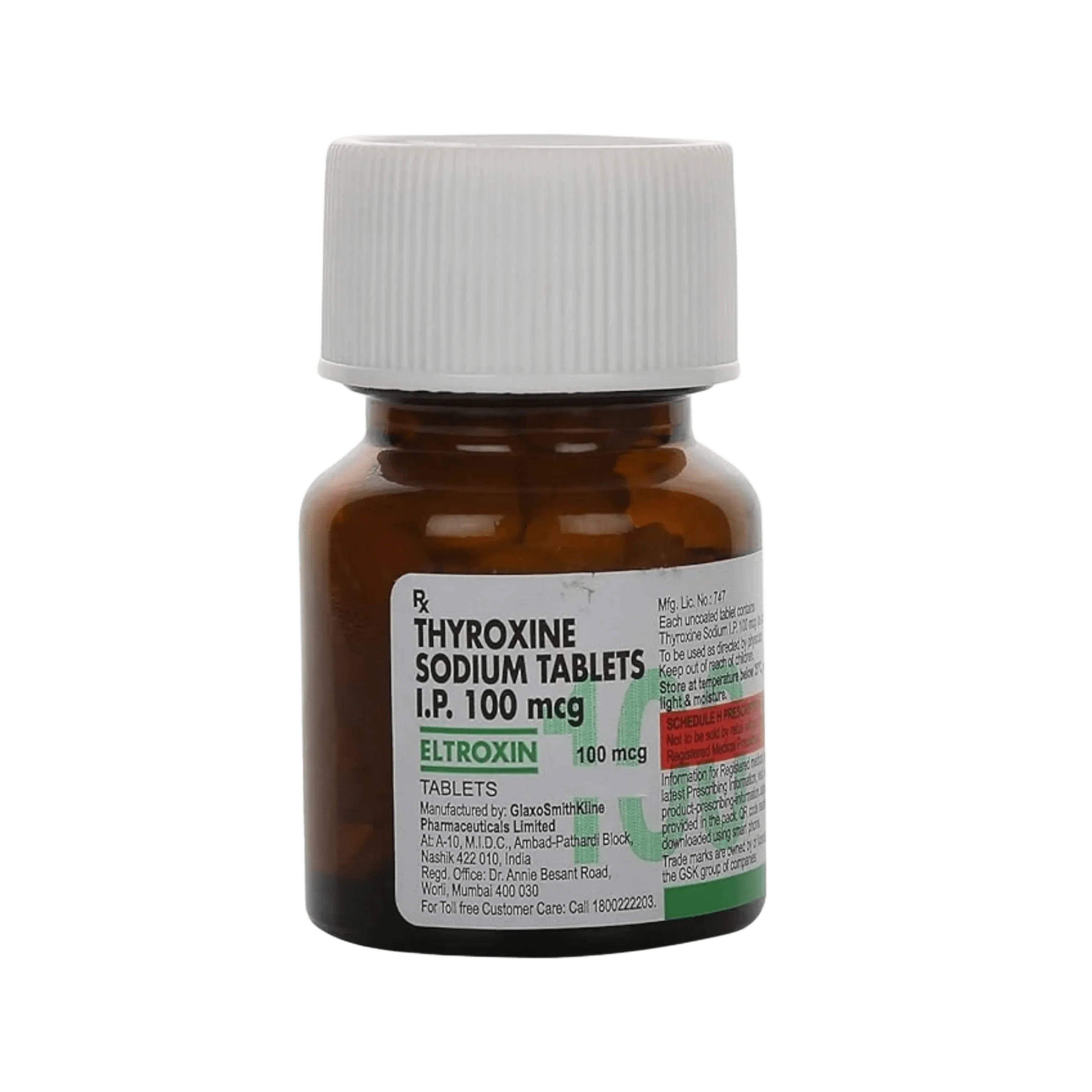 ELTROXIN 100MG TABLET