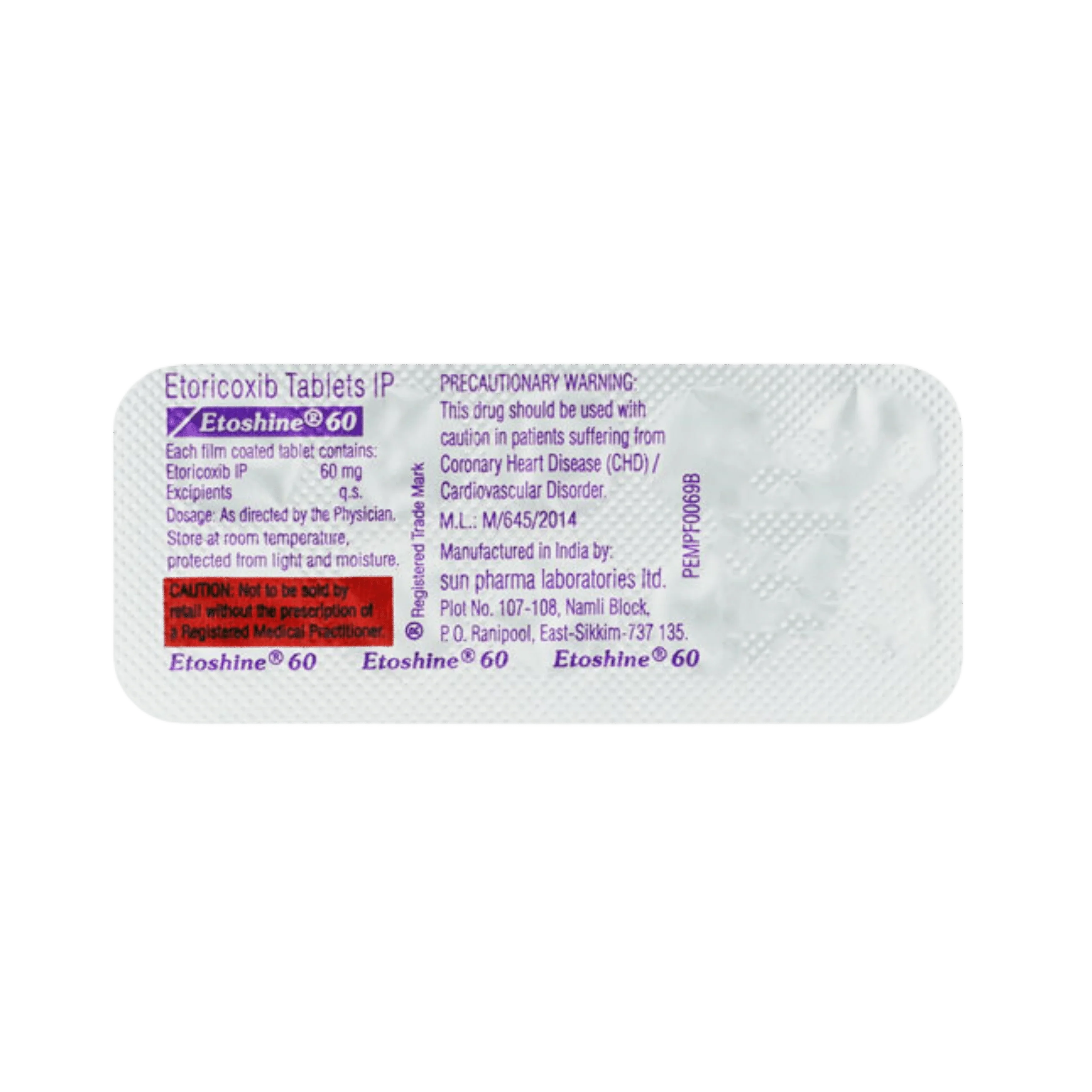 ETOSHINE 60MG TABLET