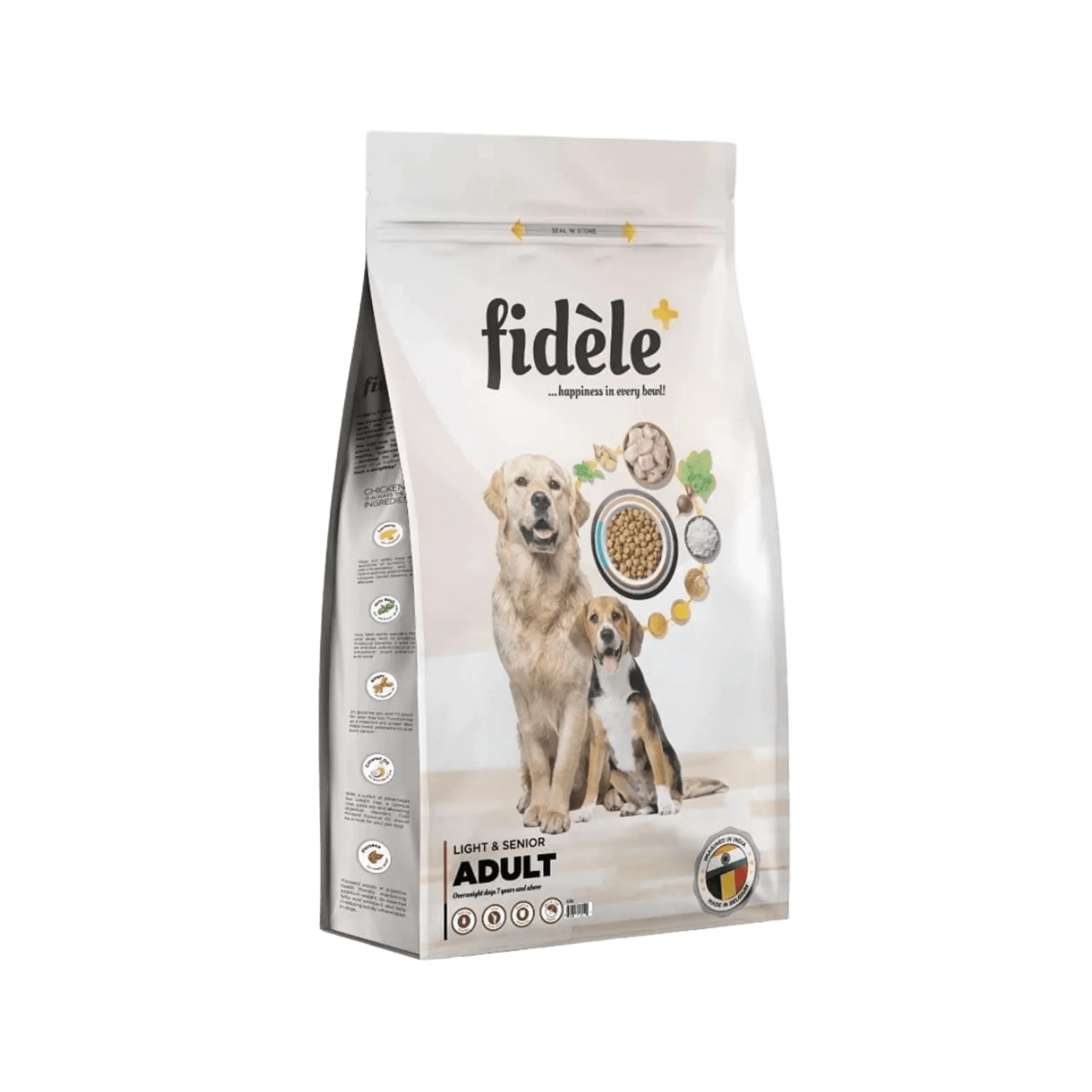 FIDELE PLUS ADULT LIGHT & SENIOR DRY FOOD (L)