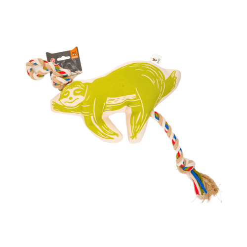 FOFOS FLOSSY ROPE TOY WITH SLOTH