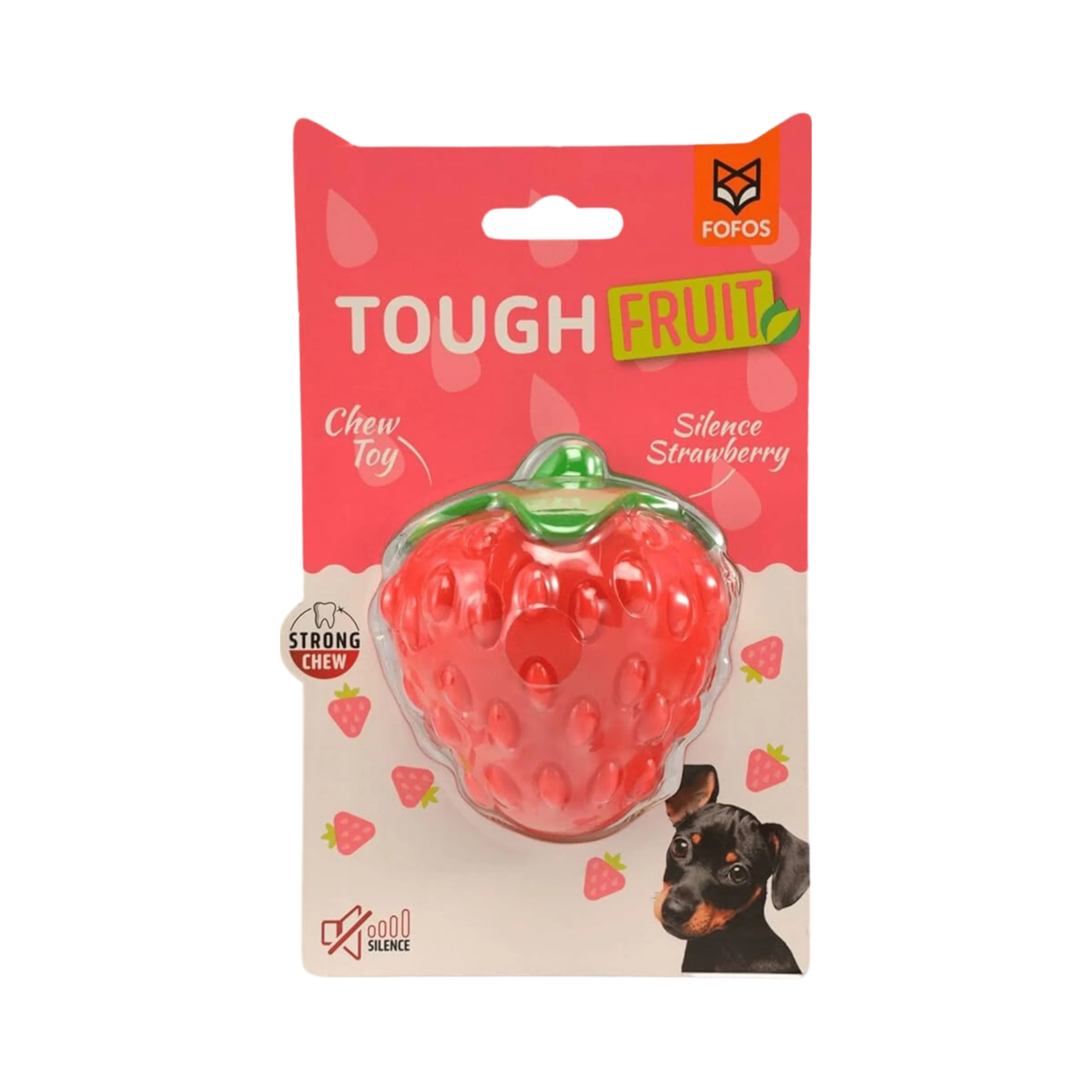 FOFOS FRUITY BITES SILENCE STRAWBERRY TOY