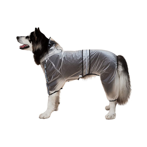 FOFOS PET FOUR LEG RAINCOAT BLACK (M)