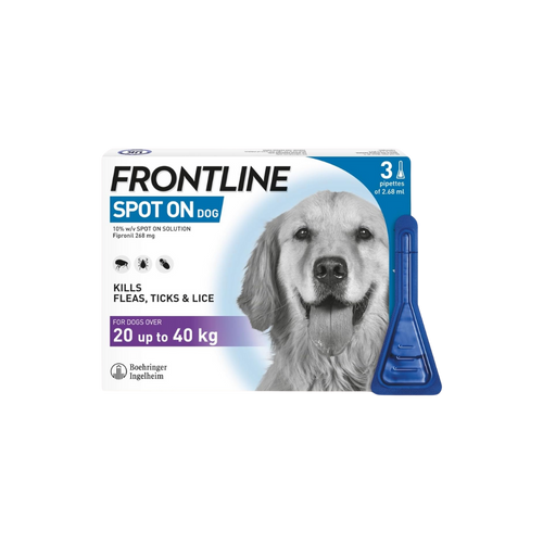FRONTLINE PLUS (20KG-40KG) DOG SPOT ON