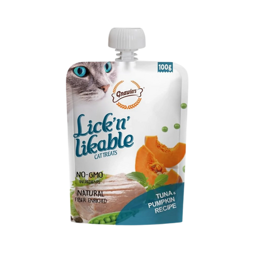 GNAWLERS LICK N LIKABLE TUNA & PUMPKIN TREAT