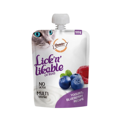 GNAWLERS LICK N LIKABLE YOGURT & BLUEBERRY TREAT