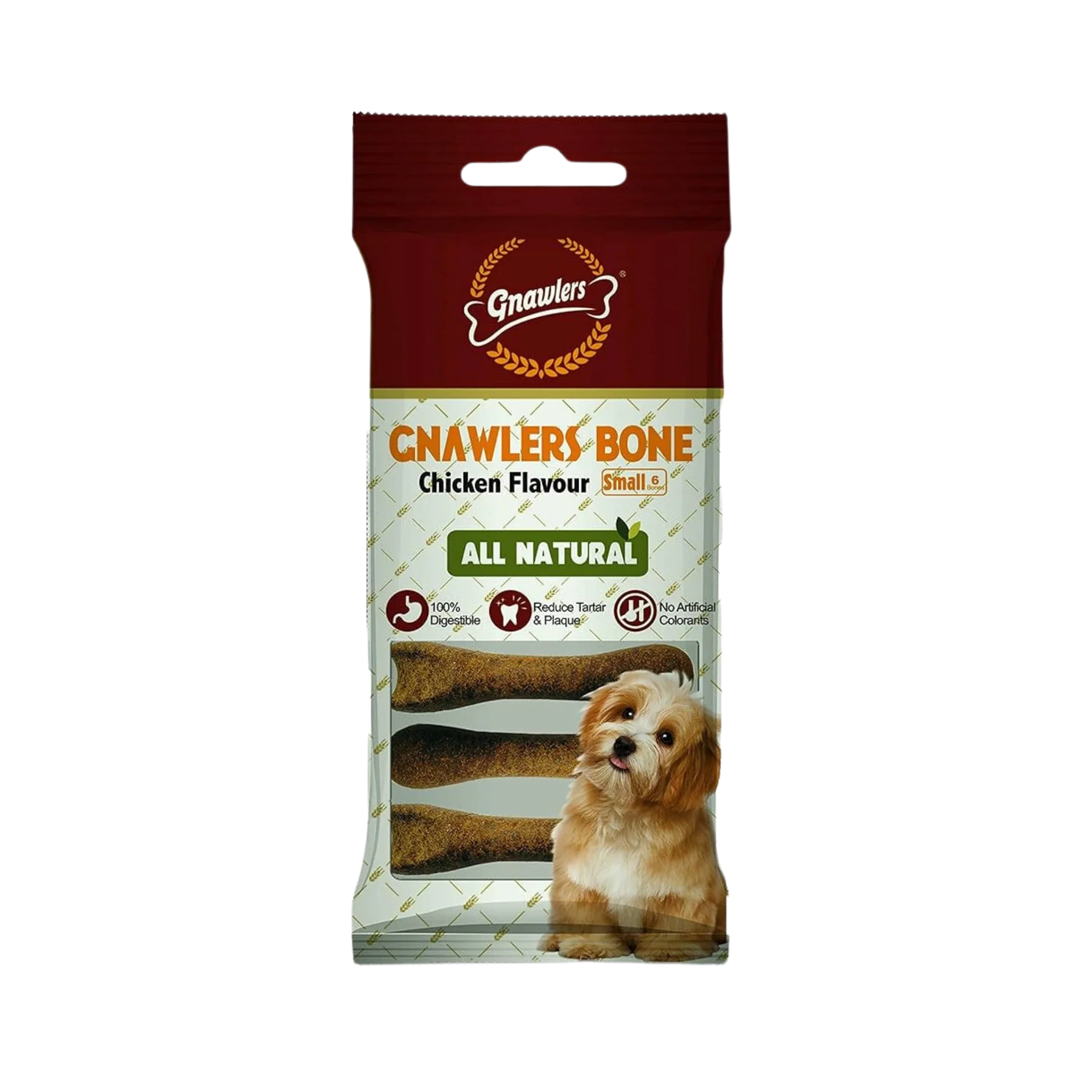 Gnawlers Chicken Bone 6" Inch (M)