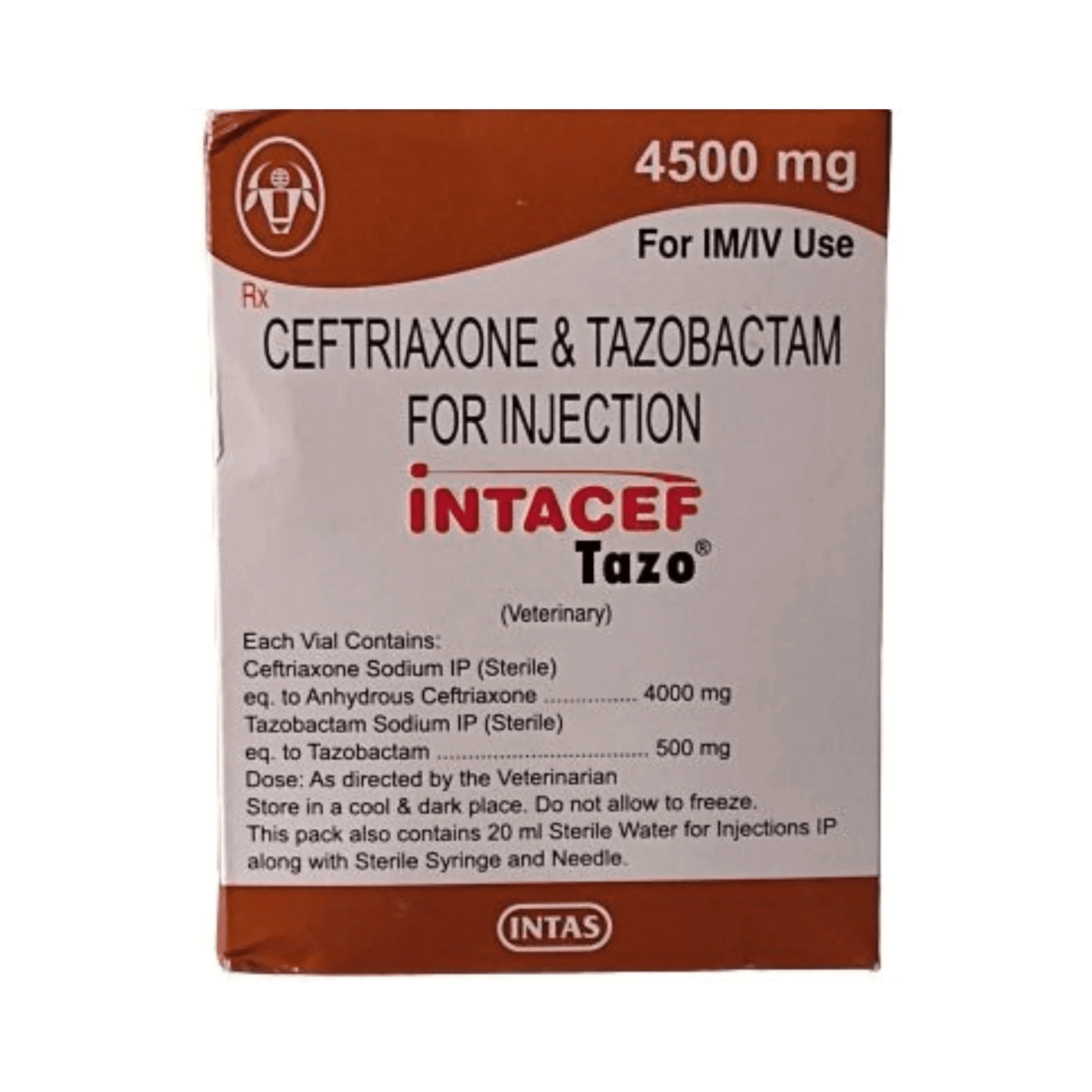 INTACEF TAZO 4500MG INJ