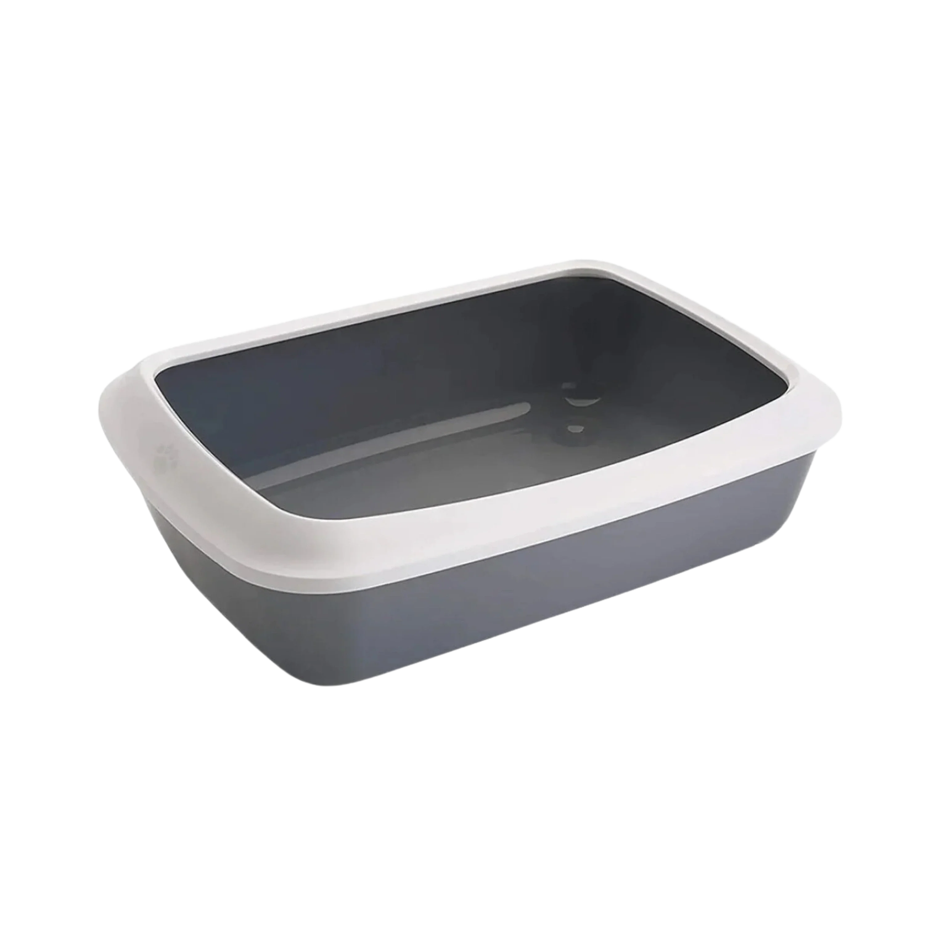 IRIZ CAT LITTER TRAY PLUS RIM GRAY