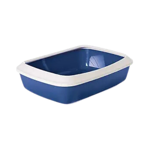IRIZ CAT LITTER TRAY PLUS RIM NORDIC BLUE
