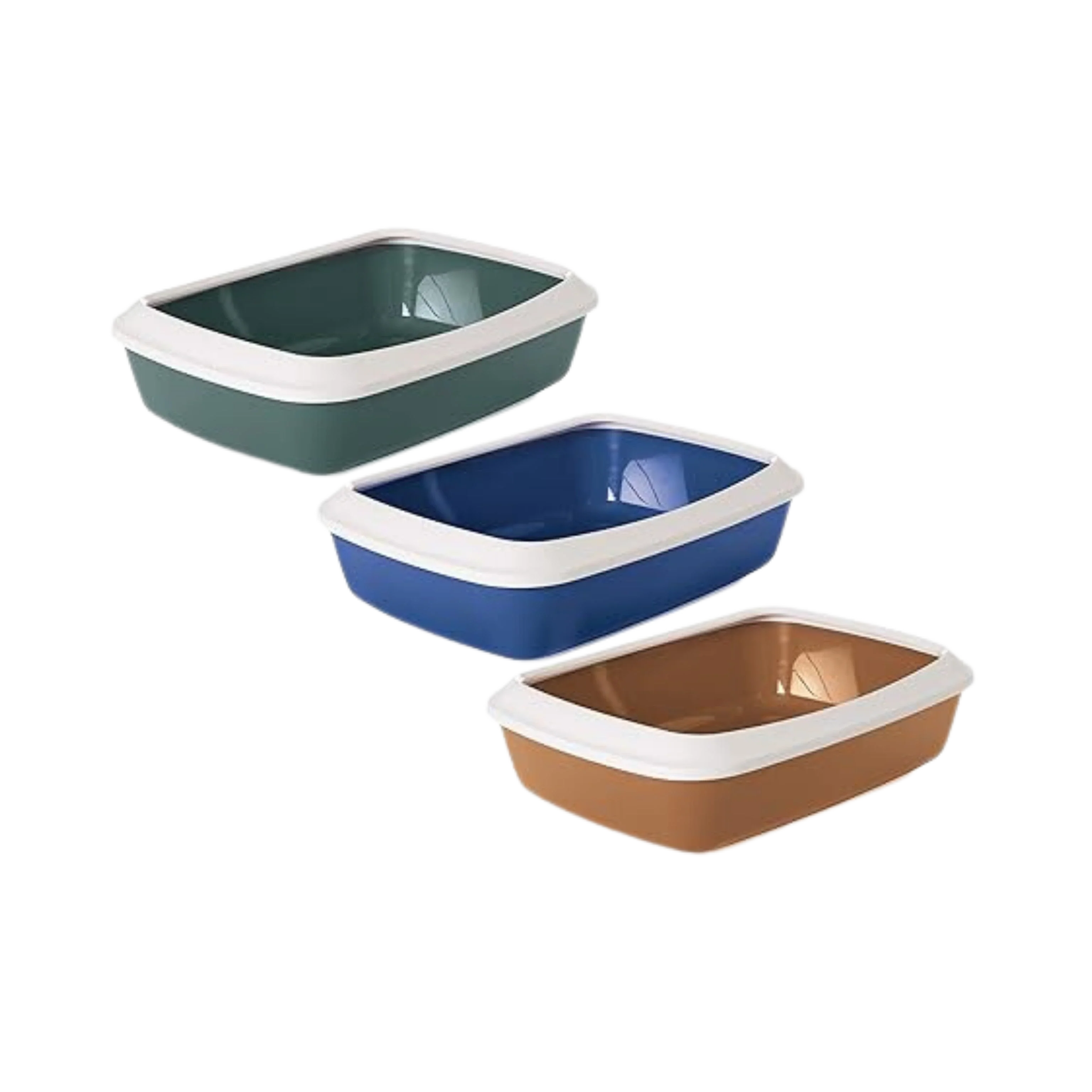 IRIZ CAT LITTER TRAY+RIM MULTI COLOUR