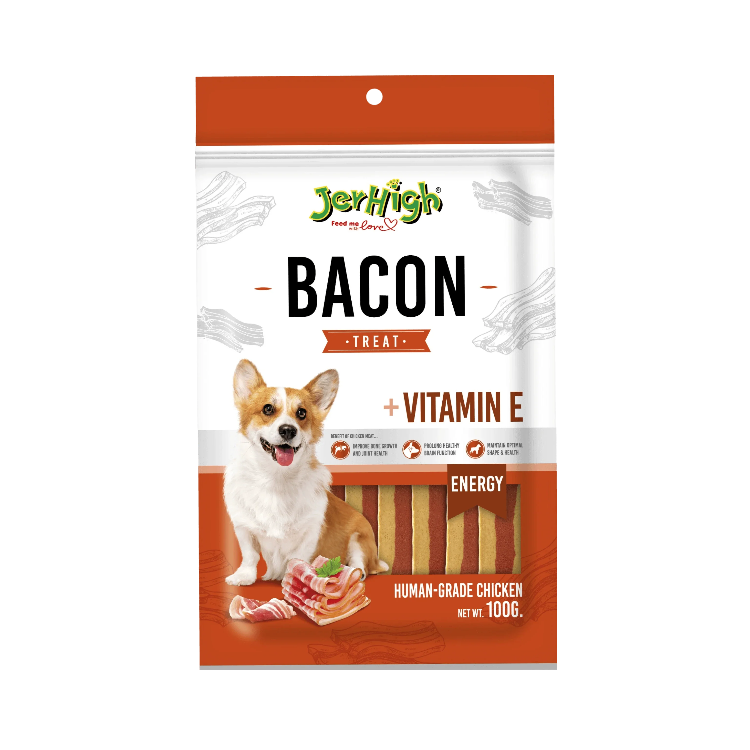 JERHIGH BACON DOG TREAT (L)