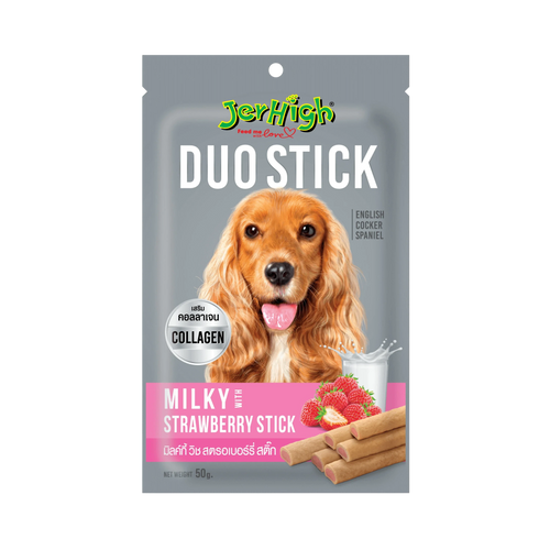 JERHIGH DUO MILK WT STRAWBERRY STICK