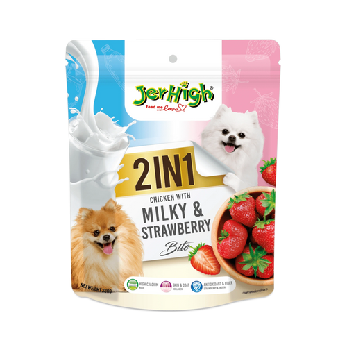 JERHIGH MILKY & STAWBERRY 2IN1 TREAT
