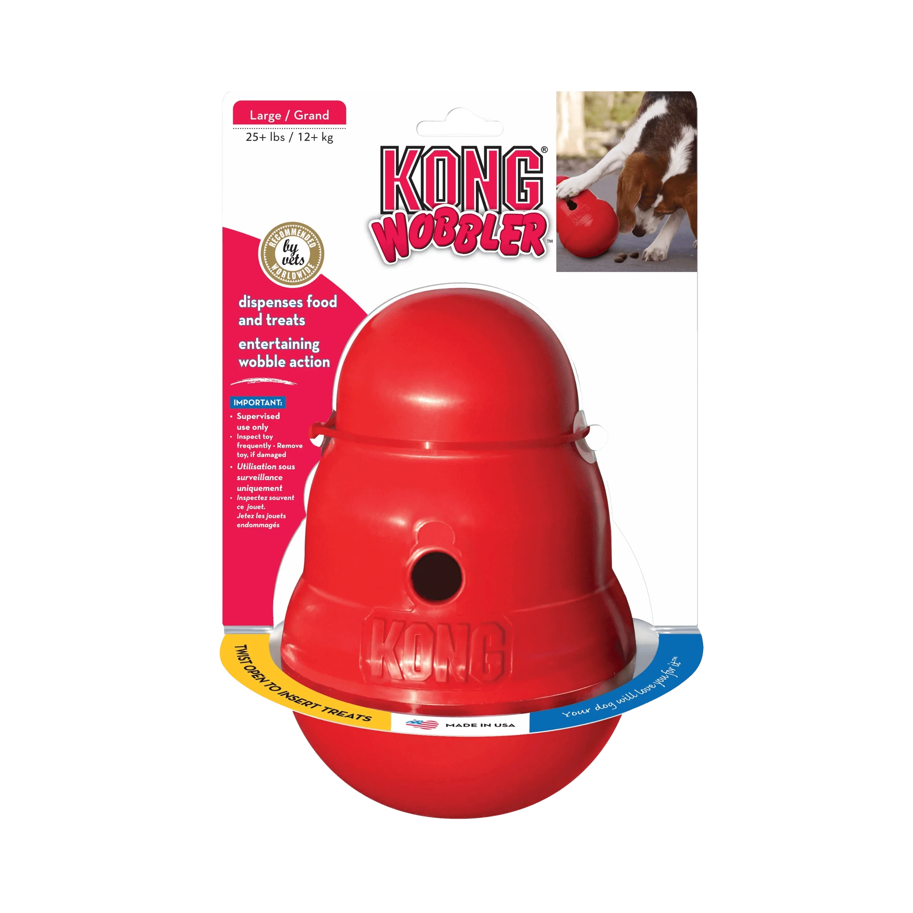 KONG WOBBLER TOY (L)