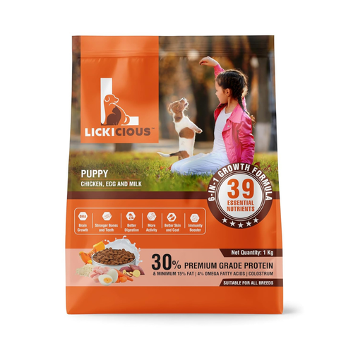 LICKICIOUS PUPPY CHIC & EGG DRY FOOD
