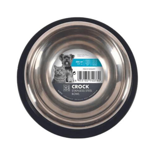 M PETS CROCK STAINLESS STEEL BOWL (M)