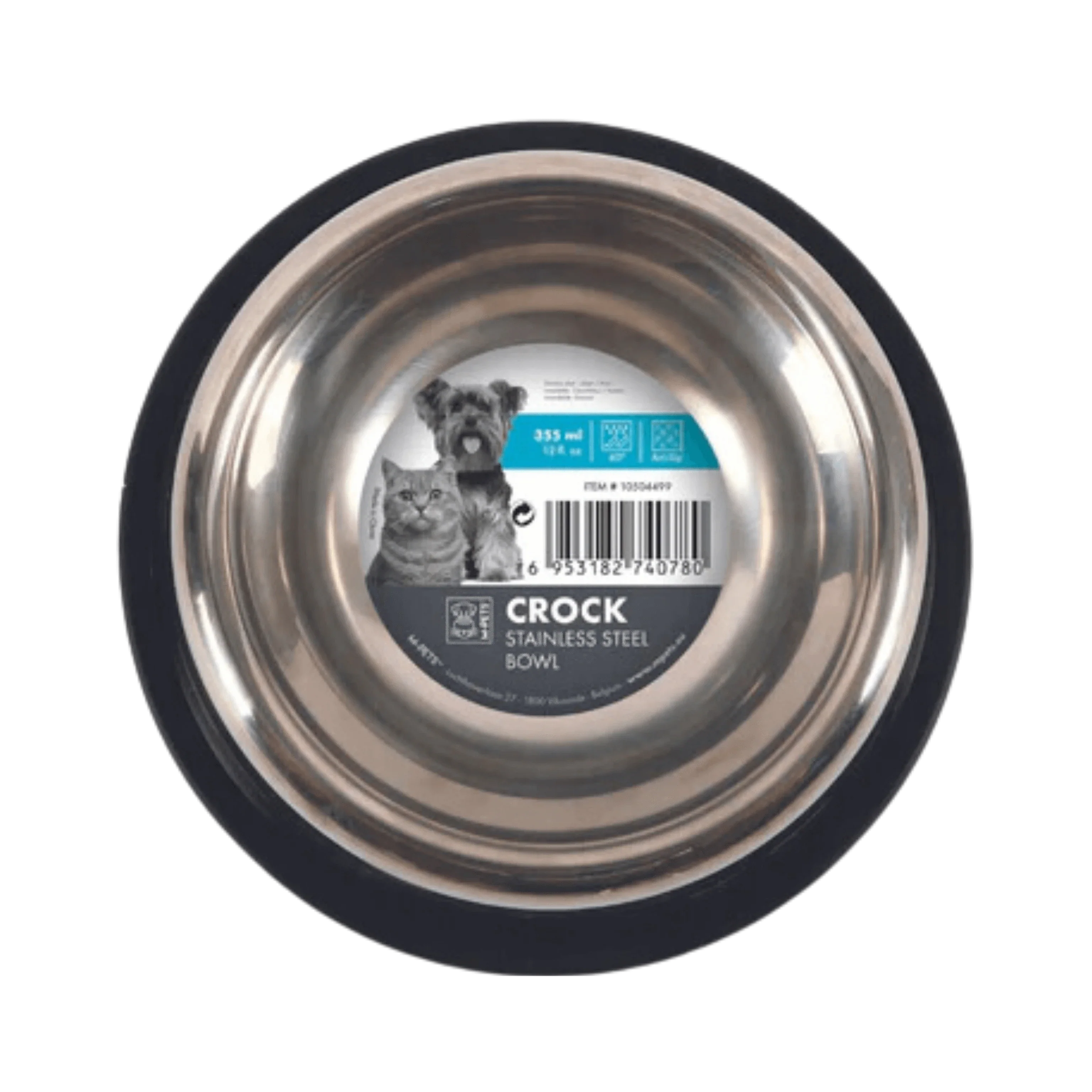 M-PETS CROCK STAINLESS STEEL BOWL (XS)