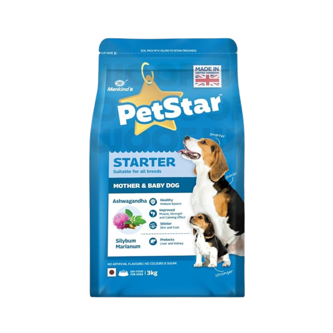 MANKIND PETSTAR STARTER DOG DRY FOOD