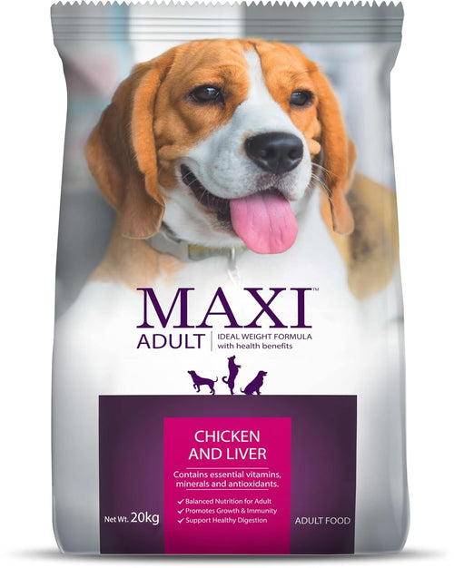 MAXI ADULT DOG CHIC & LIV DOG DRY FOOD
