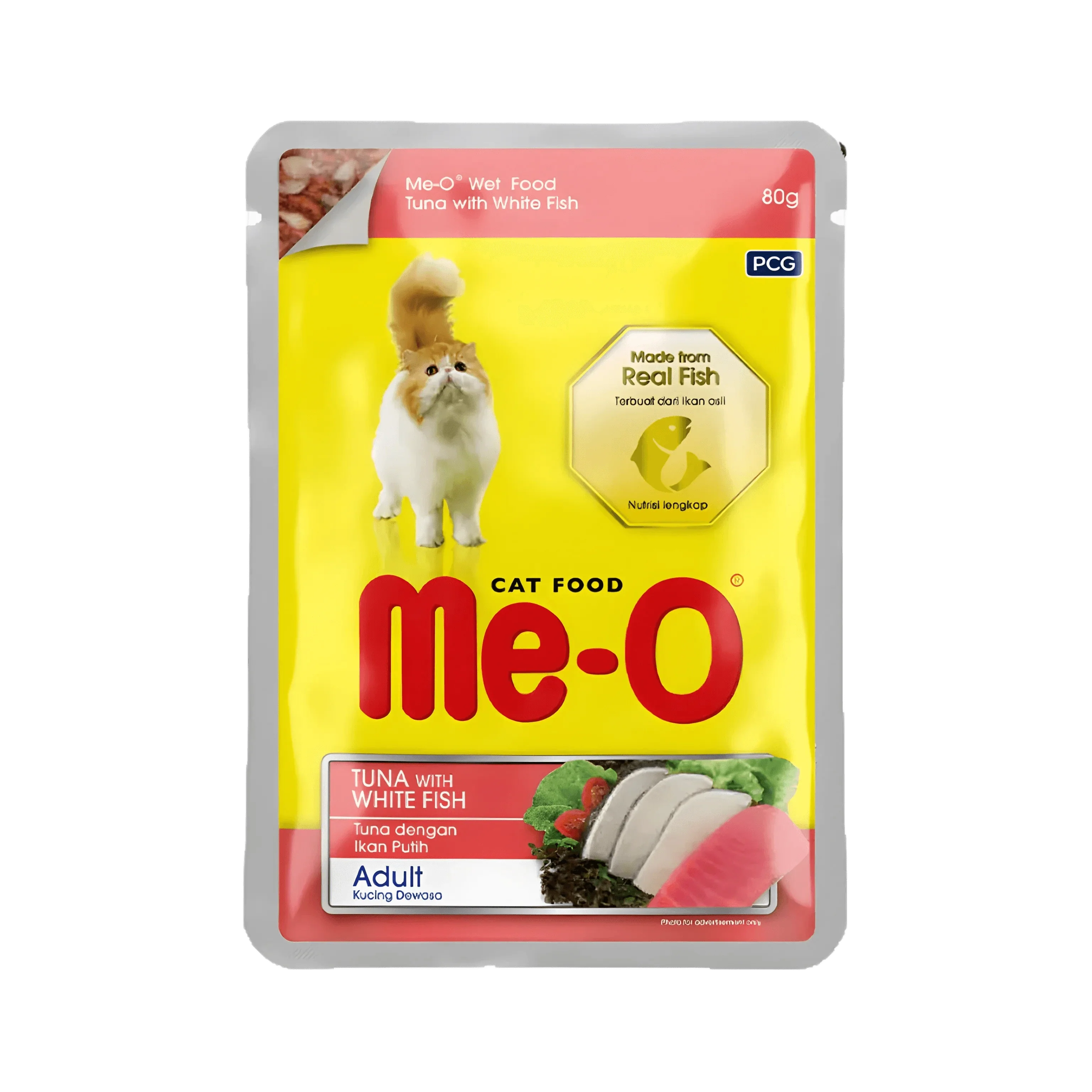 ME-O ADULT TUNA WT WHITE FISH JELLY FOOD