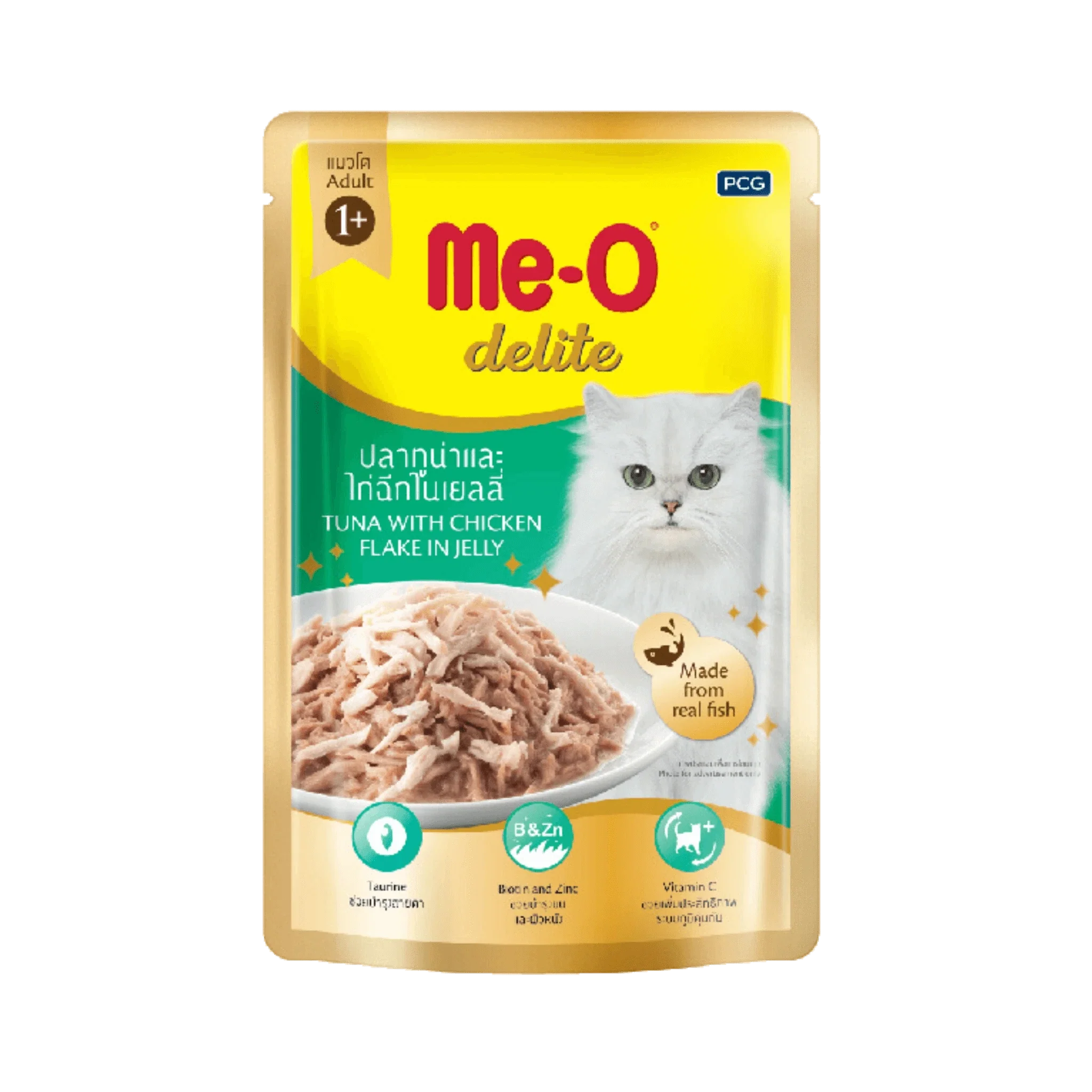 ME-O DELITE JELLY TUNA WT CHIC FLAKE