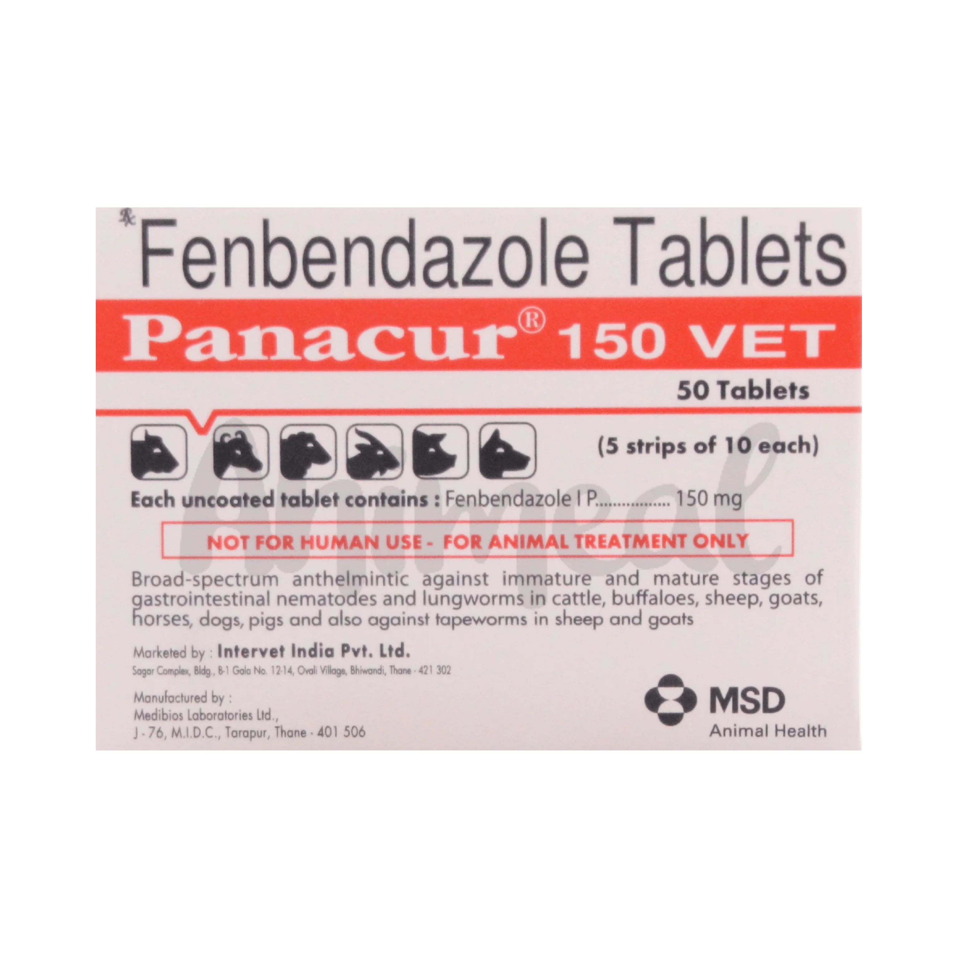 PANACURE 150 VET TABLET
