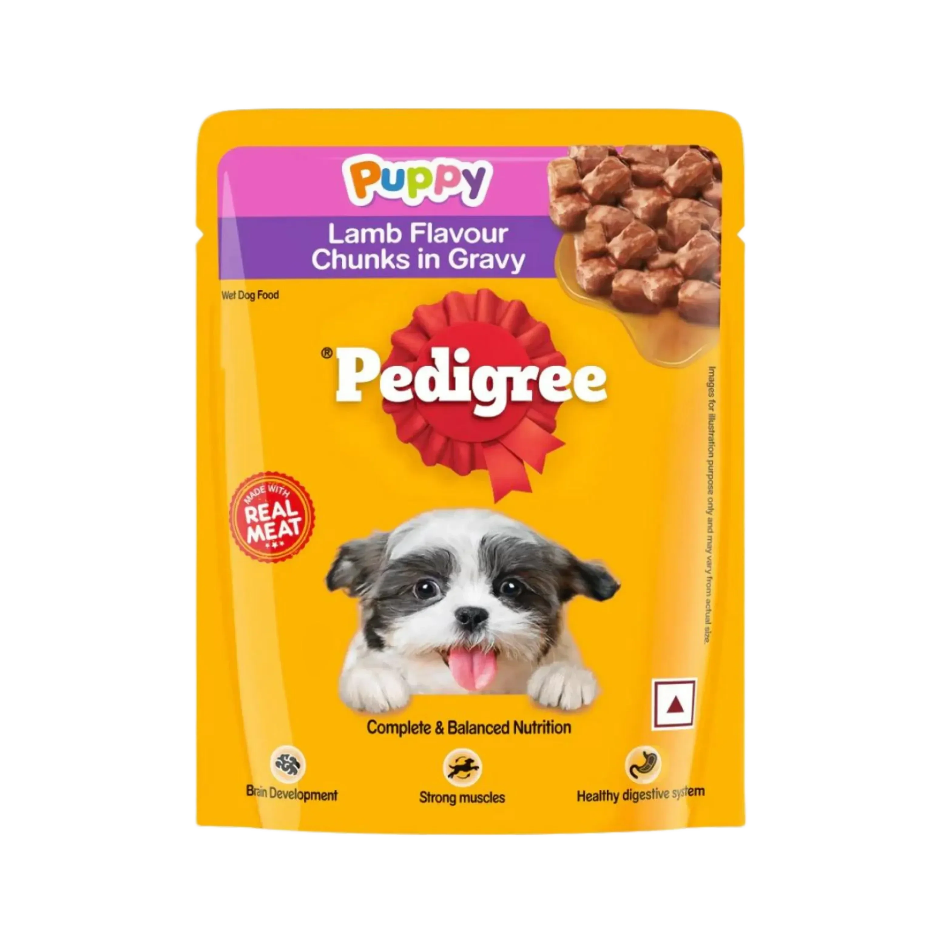 PEDIGREE PUPPY LAMB CHUNKS GRAVY