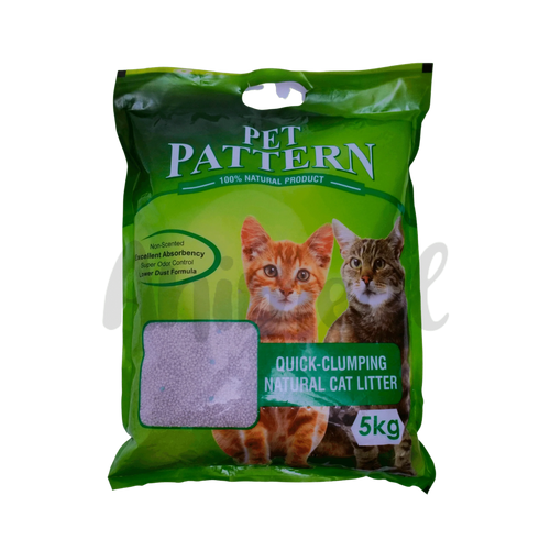 PET PATTERN GREEN CAT LITTER