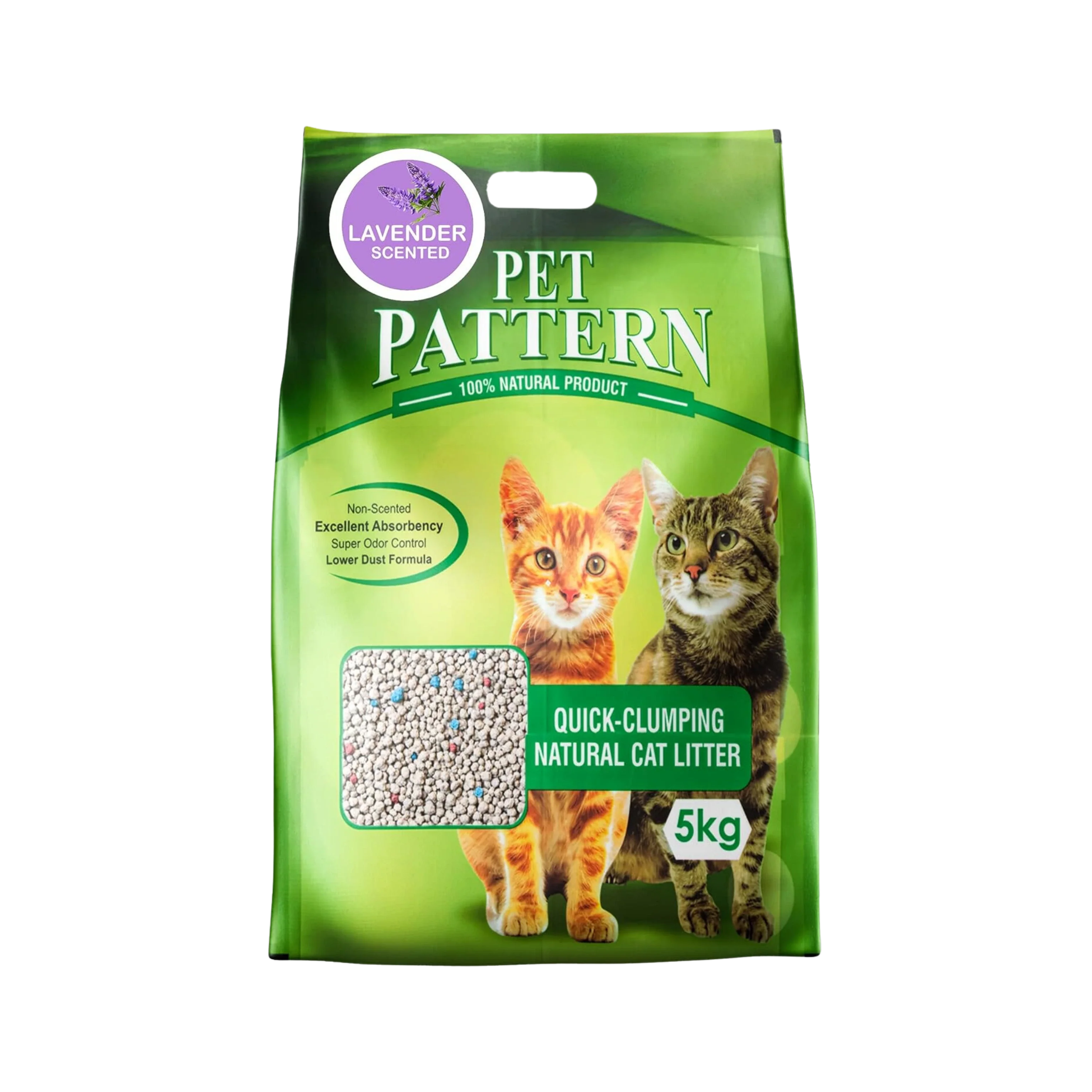 PET PATTERN LAVENDER CAT LITTER (L)