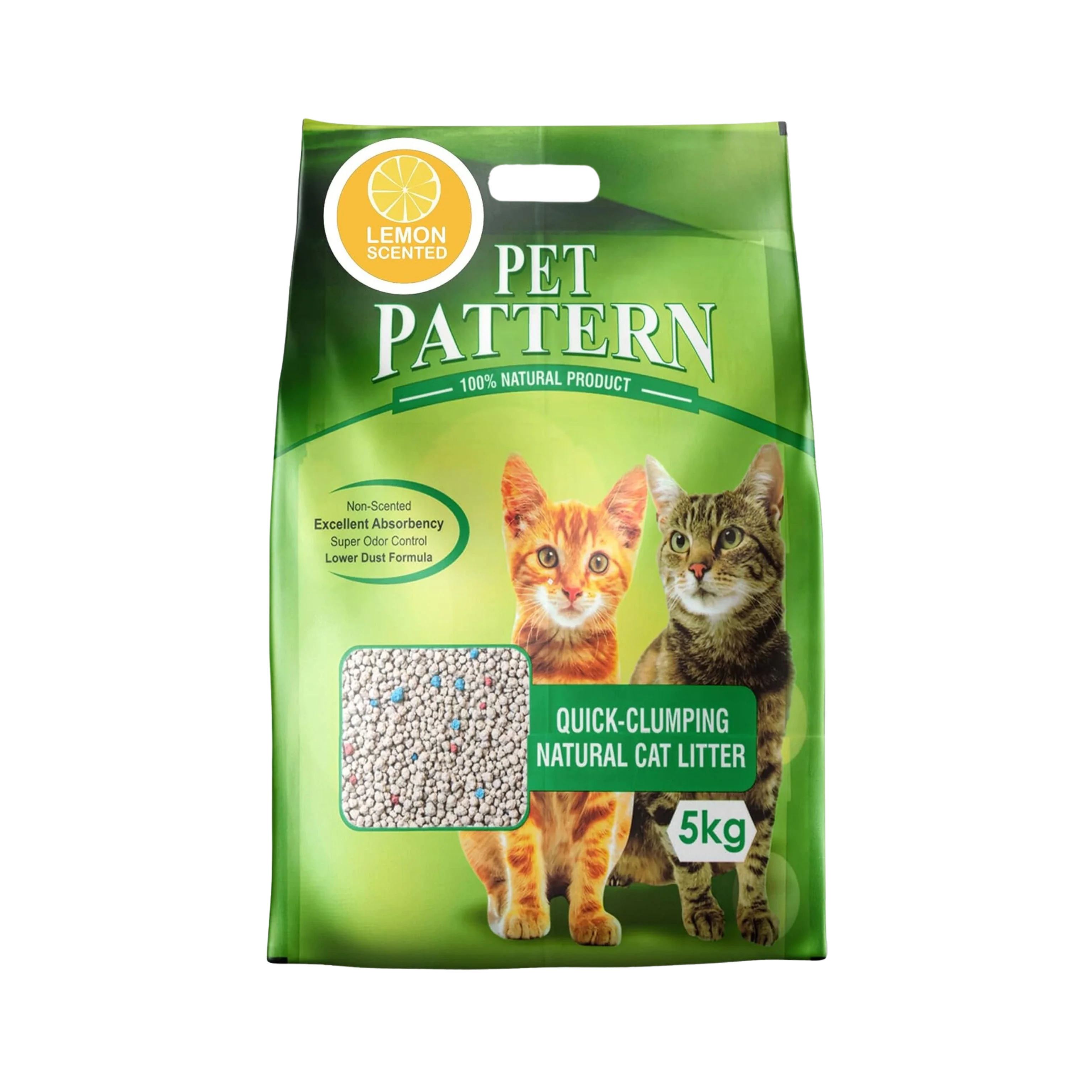 PET PATTERN LEMON CAT LITTER