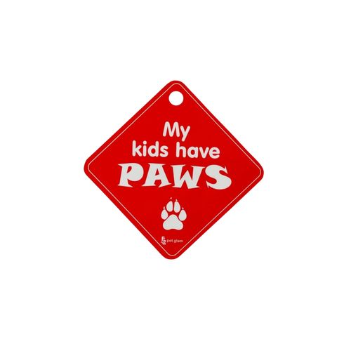 PG CAR SIGN MY KIDS HAVE PAWS