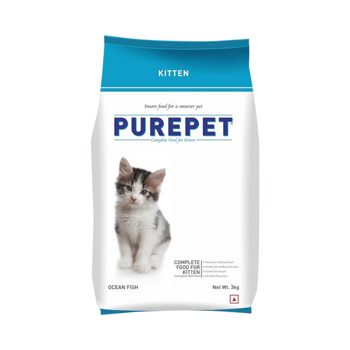 PUREPET KITTEN OCEAN FISH DRY FOOD (M)